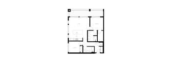 A black and white floor plan of a house with labeled rooms.