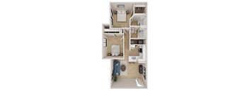 a floor plan of a 1 bedroom apartment at the biltmore apartments in dallas,