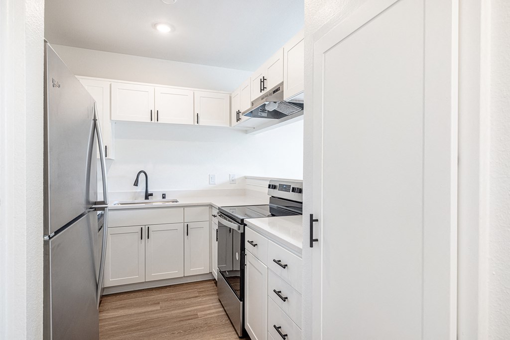 2 Bedroom, 2 Bathroom Floorplan Kitchen at Marquessa Villas Apartments