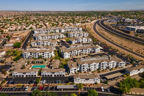 Drone View at SkyStone Apartments, New Mexico