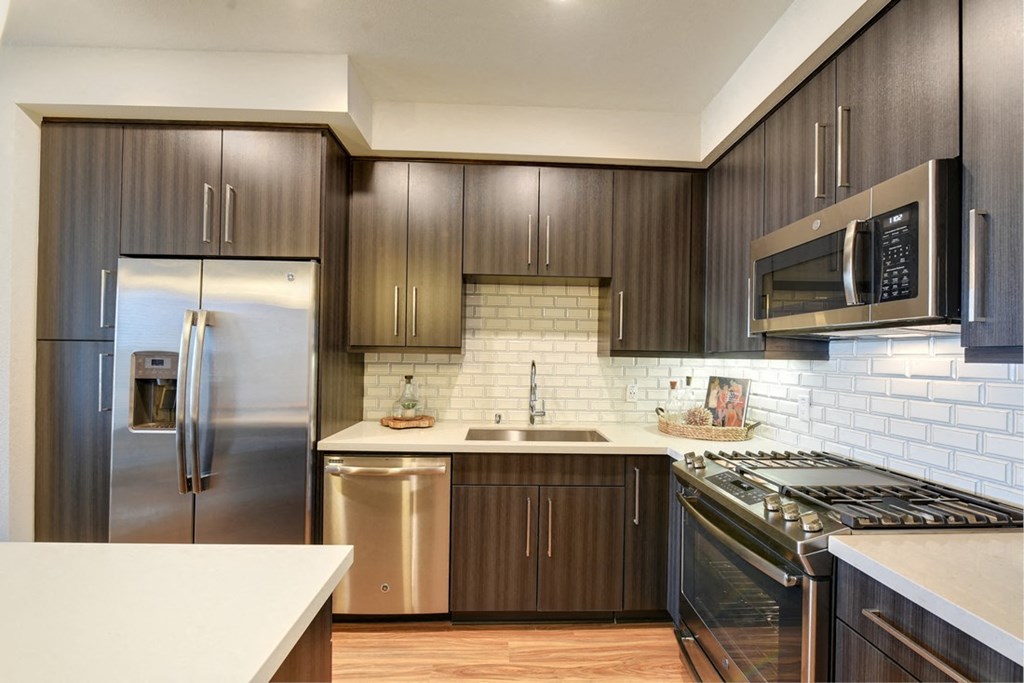 Gourmet Kitchens with Quartz Countertops at Sola, San Diego