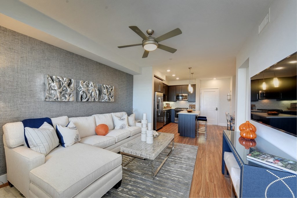 Modern Living Room at Sola, San Diego California