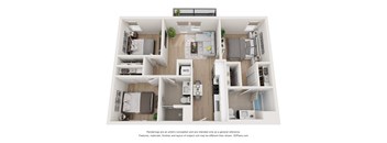 a 1 bedroom floorplan is shown in this image