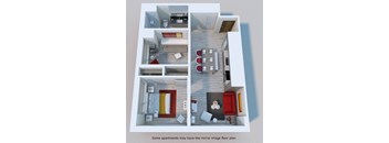 a floor plan of a small apartment