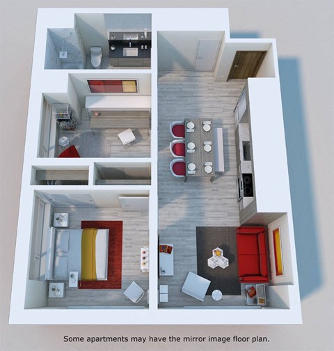 a floor plan of a small apartment