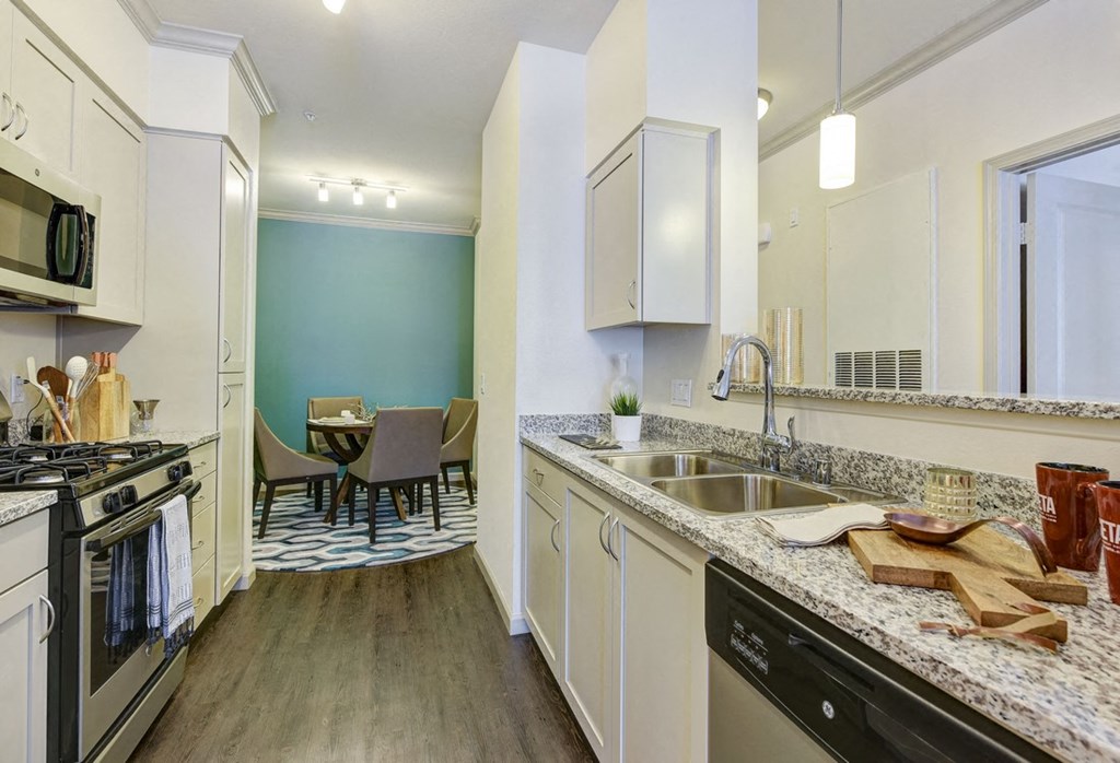 kitchen at Seta Apartments