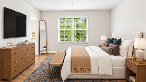 Spacious bedroom in a four-bedroom Sunstone Grove townhome in Waldorf MD