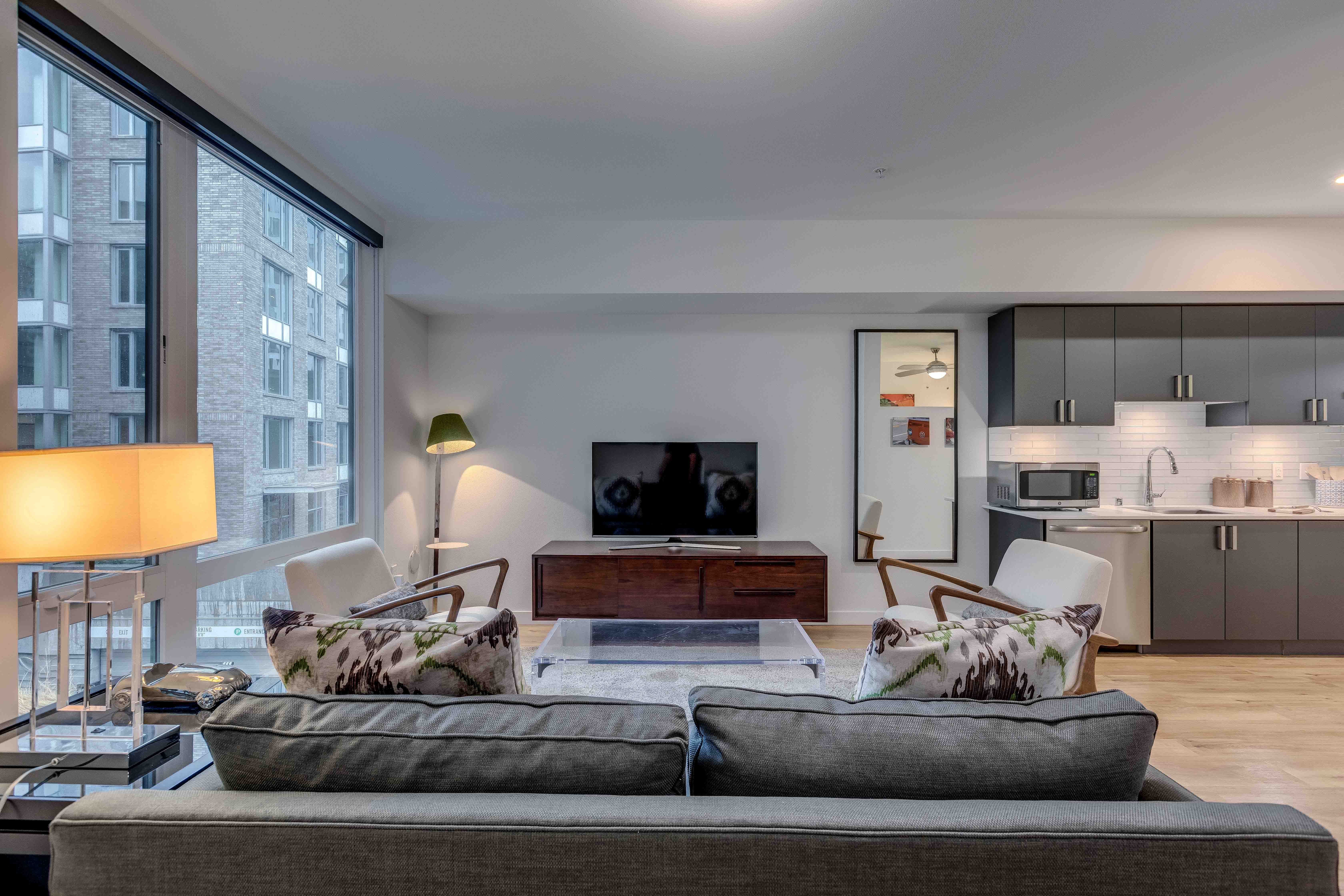 Radius Apartments Model Living Room