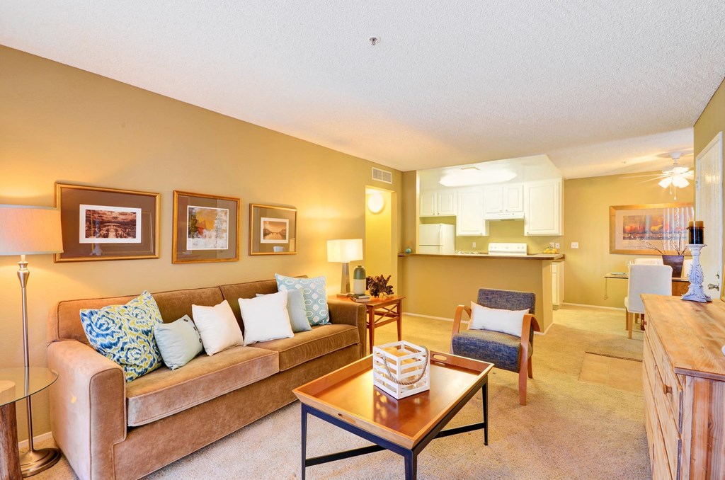 Living Room at Bella Terra, Vista, CA