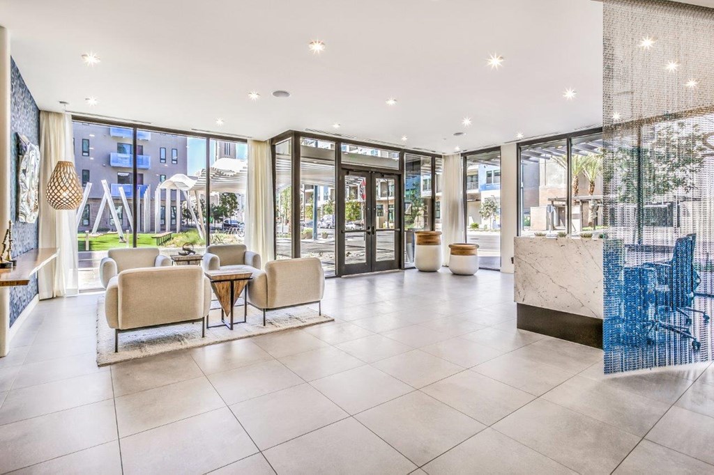 Leasing office lobby