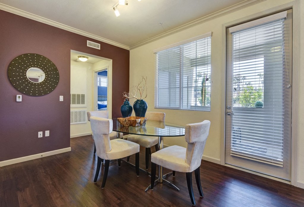 dining room at Seta Apartments