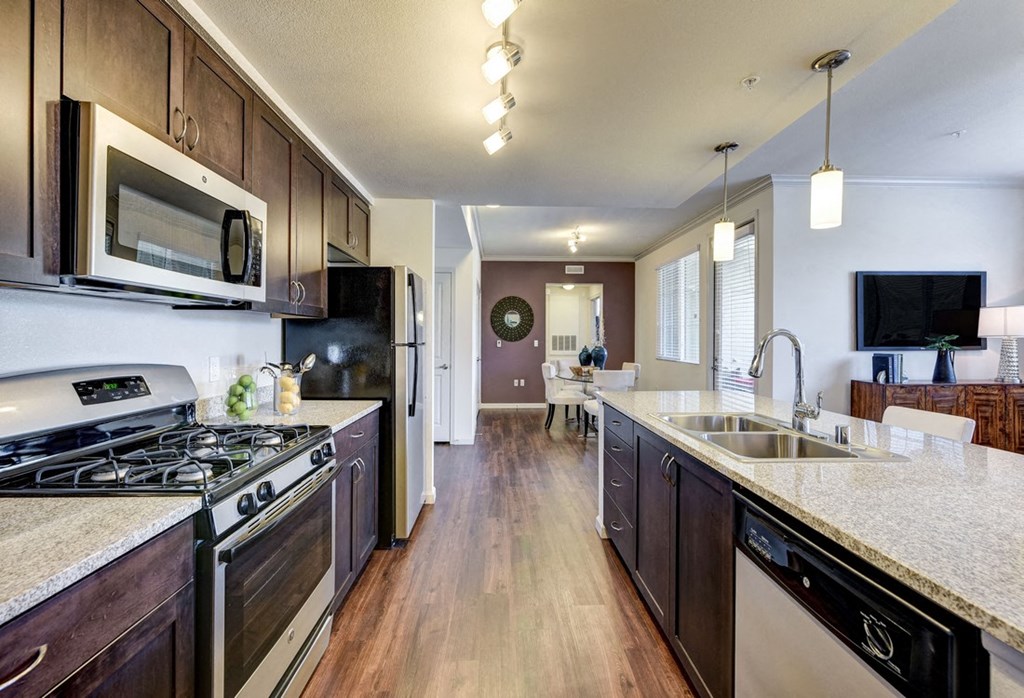 kitchen at Seta Apartments