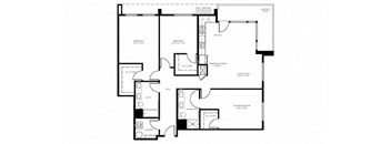 Three Bedroom Floor plan