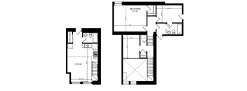 A floor plan of a property named Mezzanine 912 SF is displayed.