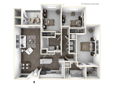 Three bedroom Two bathroom