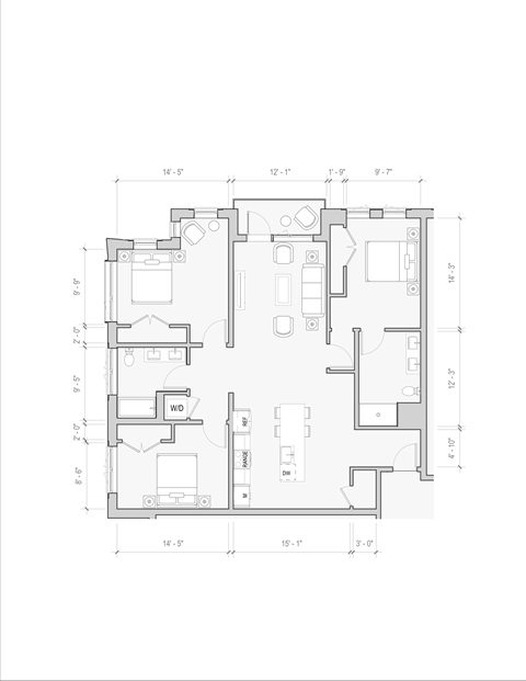 a black and white floor plan of a house