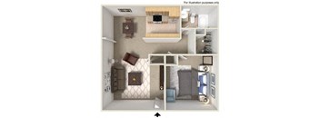 3d floorplan at Softwind Point, Vista, CA, 92081