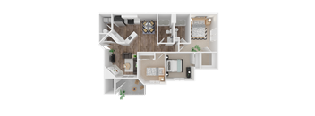 3 bedroom 2 bath at The Arden Apartments, Gresham, OR