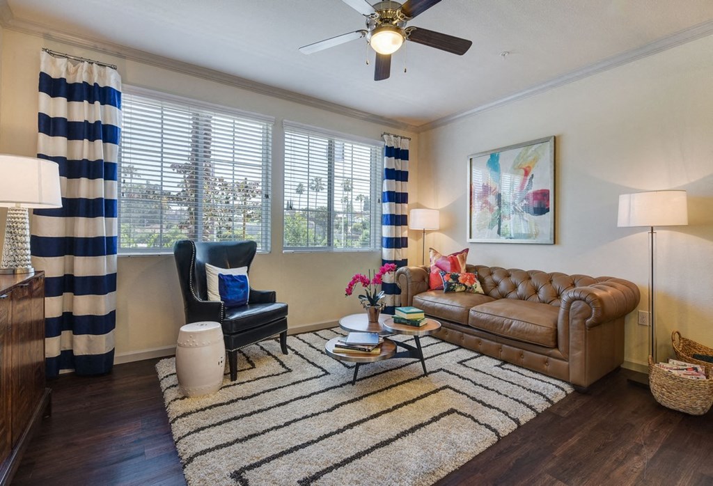 Lighted Ceiling Fans in Living and Master Bedroom, at SETA, La Mesa, 91942