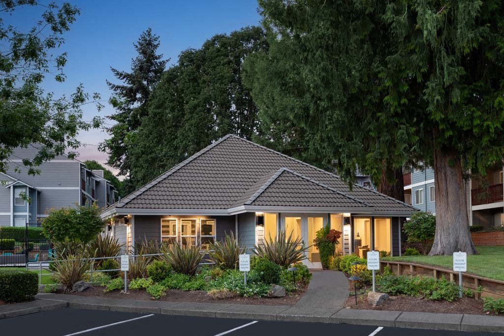 Clubhouse Exterior at Heatherbrae Commons, Milwaukie, Oregon