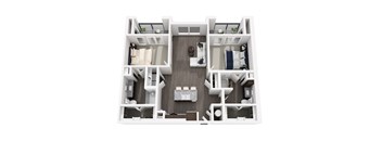 B2 Floor Plan at 422 at the Lake, Austin Texas