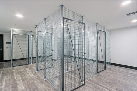 Large room with storage cages at Array La Mesa, California, 91942