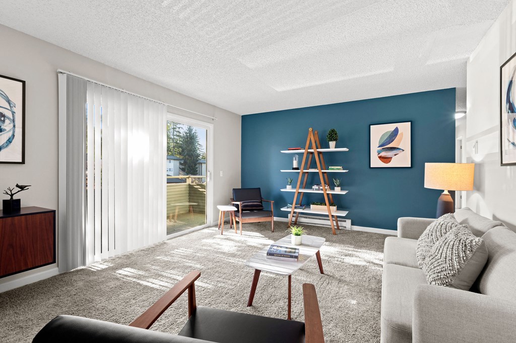 Model Apartment Living Room Model Apartment Living Room at Central Park East, Bellevue, 98007