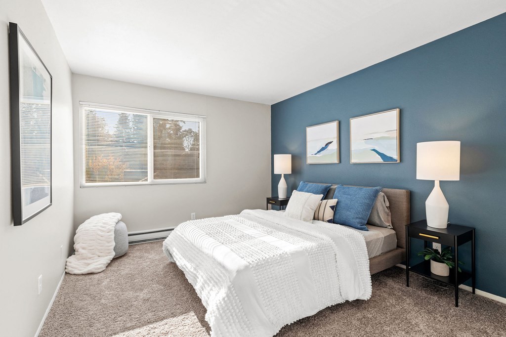 Model Apartment Bedroom Model Apartment Bedroom at Central Park East, Bellevue Washington
