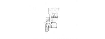 the third floor floor plan of a modern apartment