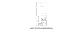 a floor plan of a small apartment