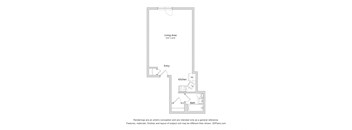 a floor plan of a bedroom apartment
