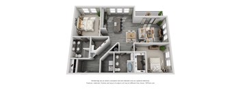 a floor plan is shown with the furniture shown in the image