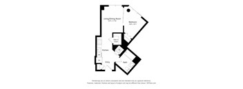 A black and white drawing of a house layout.