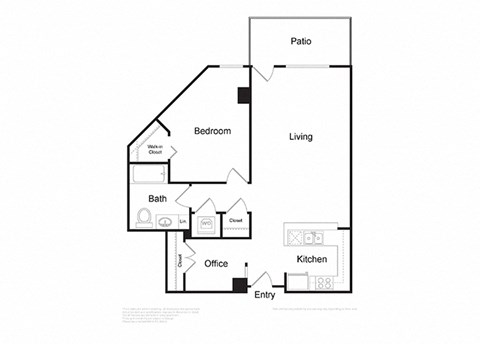 1 Bedroom with Den  at Dexter Lake Union, Seattle, Washington