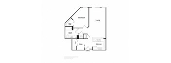 1 Bedroom with Den  at Dexter Lake Union, Seattle