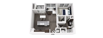 A5 Floor Plan at 422 at the Lake, Austin, TX
