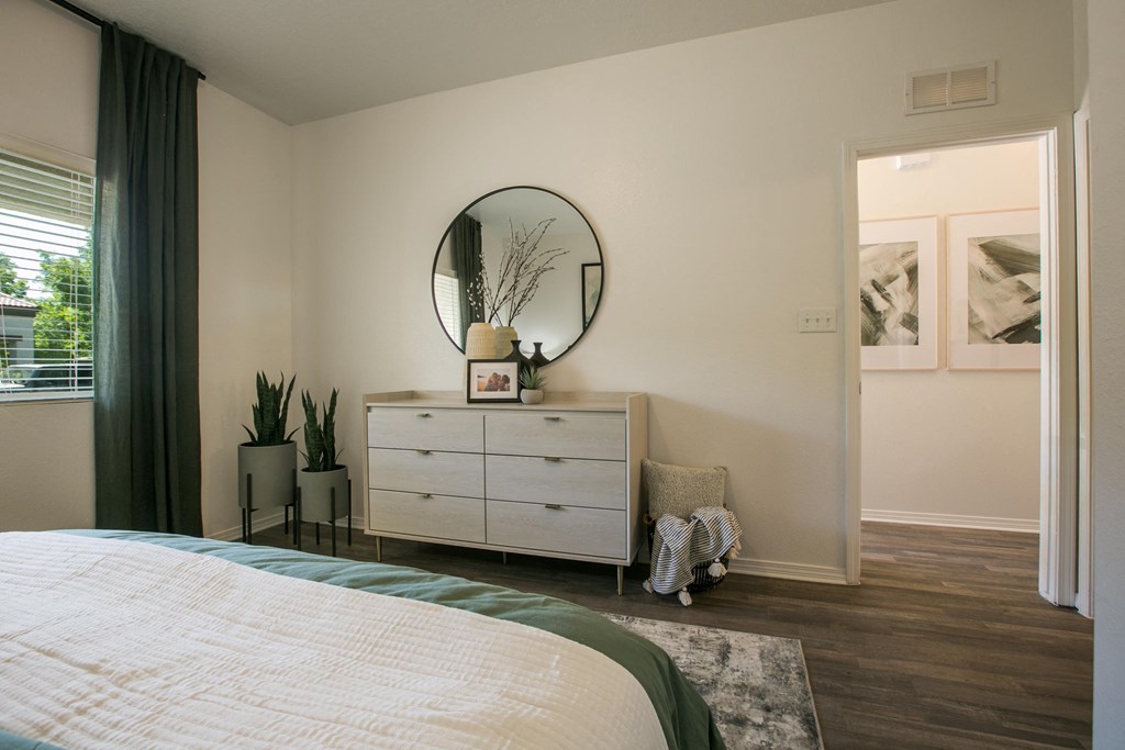 A Bedroom With a Dresser at Cantata at the Trails, New Mexico