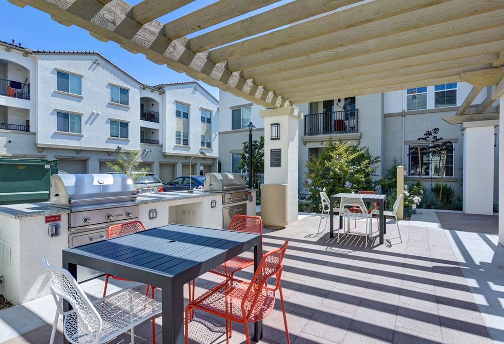 grill area at Seta Apartments