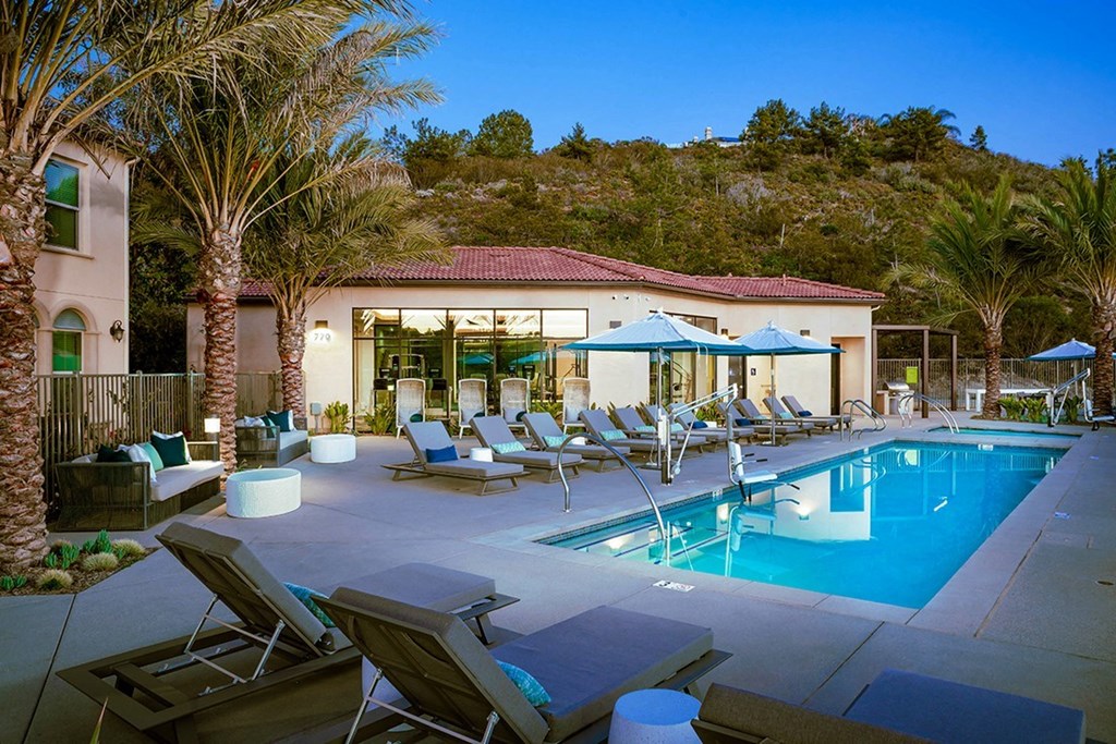 Pool at Ocean Air, San Diego California