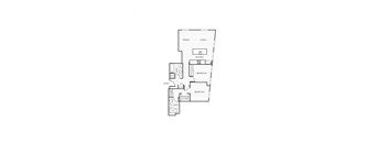 the third floor floor plan of a modern apartment