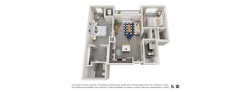 Lincoln Floor Plan at 644 City Station, Salt Lake City