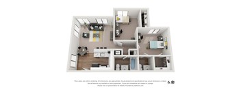 two bedroom one and half bathrooms