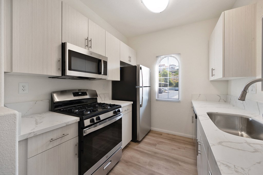 Kitchen at The Landing at Ocean View Hills Apartments