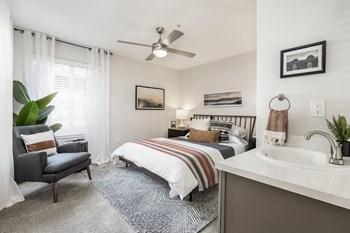 Bedroom With Ceiling Fan at Canyon Creek, Oregon, 97070 - Photo Gallery 7