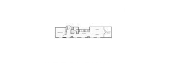 a line drawing of a floor plan of a home