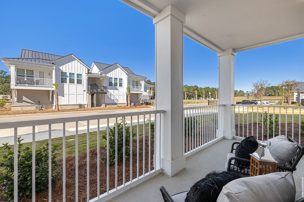 Private balcony with views of the community