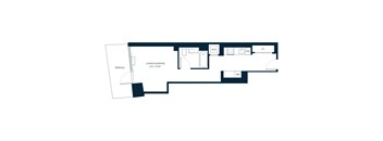 A floor plan of a house with a living/sleeping area, a terrace, a W.D (Water & Drainage) section, a CL (Clothing) section, and a REF (Reference) section.