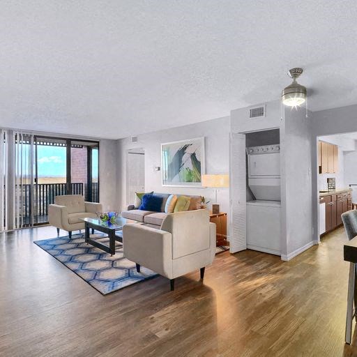 living room at Alvista Nine Mile, Asheville