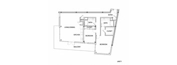 F Floorplan- Furnished/Unfurnished