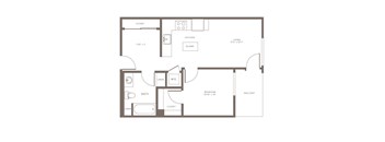 A1 Floor Plan at The Adeline, Glendale, CA